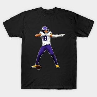 Justin Jefferson #18 In Action T-Shirt